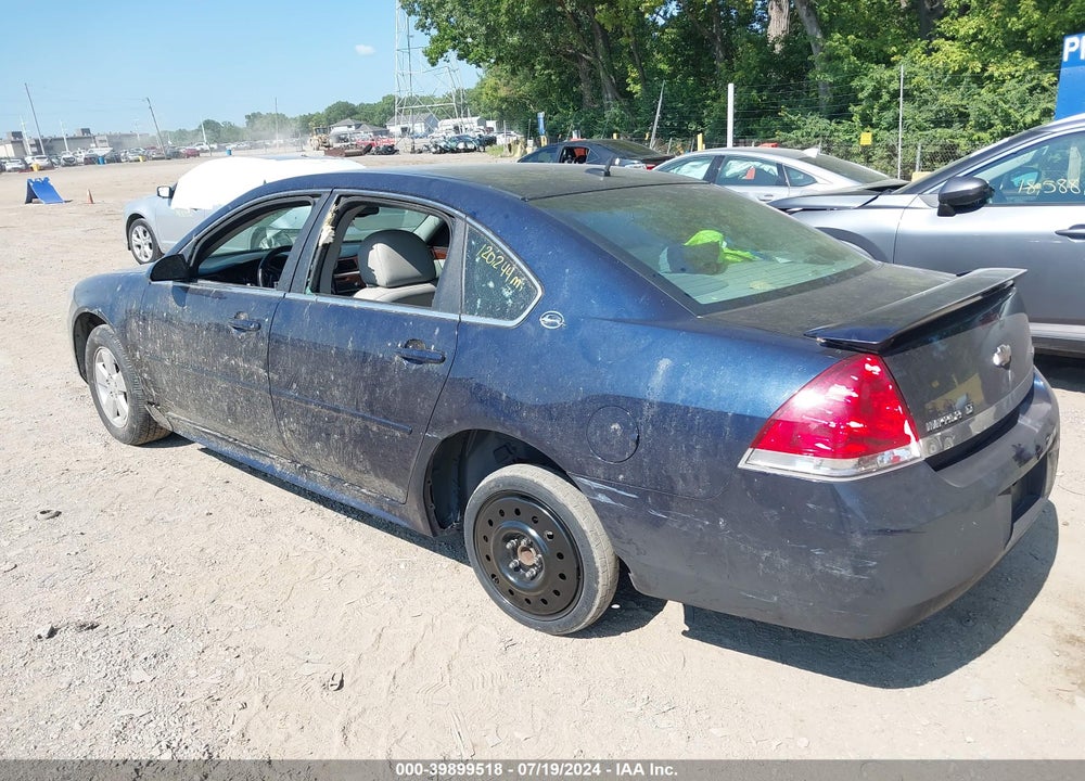 2009 CHEVROLET IMPALA LT VIN: 2G1WT57K691178656