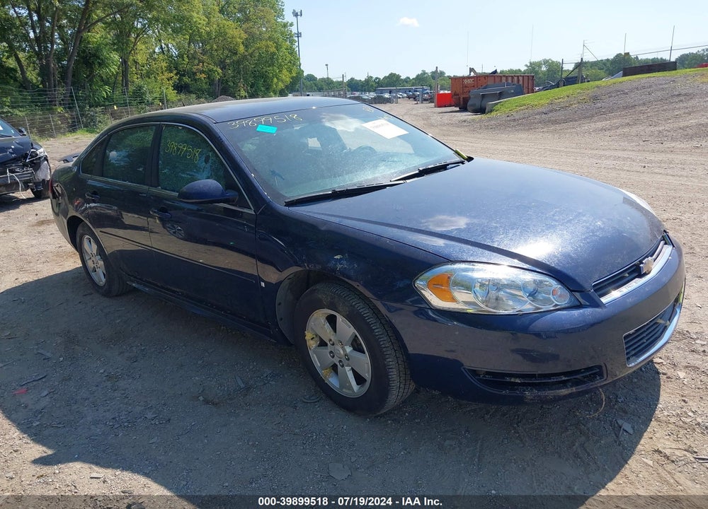 2009 CHEVROLET IMPALA LT VIN: 2G1WT57K691178656