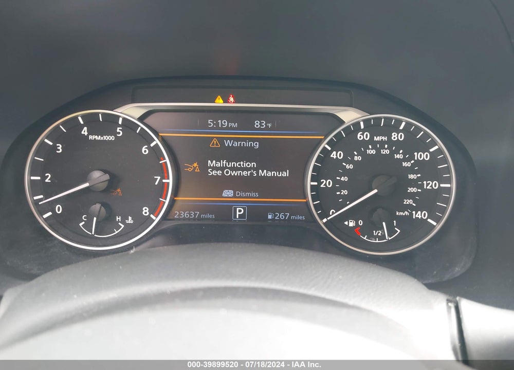 2024 NISSAN ALTIMA SV FWD VIN: 1N4BL4DV6RN308938