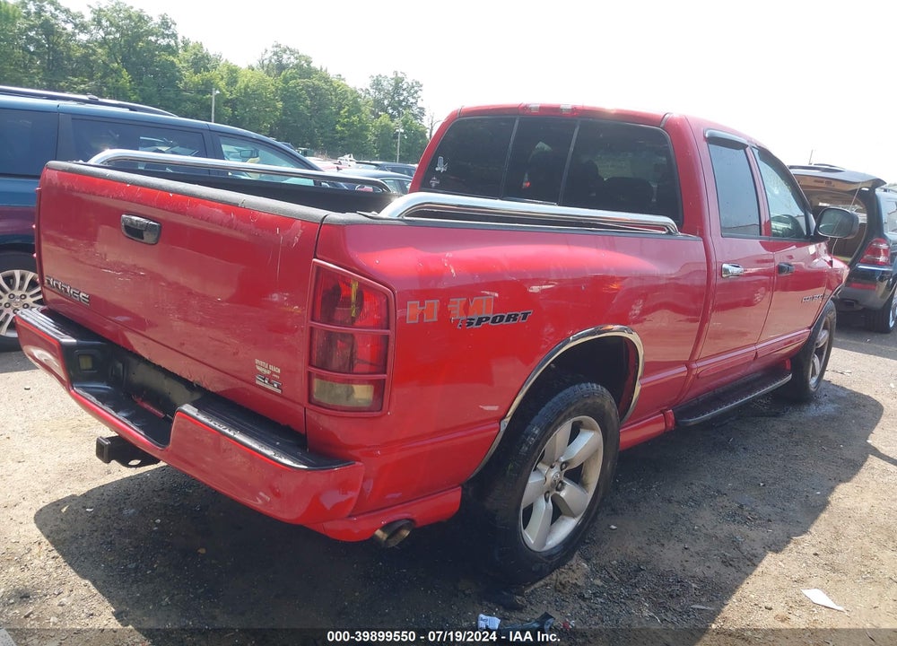 2004 DODGE RAM 1500 SLT/LARAMIE VIN: 1D7HA18D54J231026