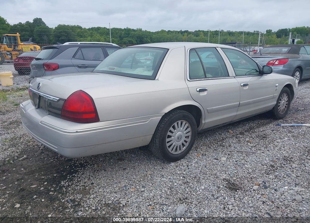 2008 MERCURY GRAND MARQUIS GS VIN: 2MEFM74V38X608538