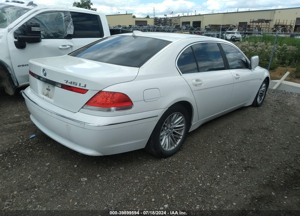 2004 BMW 745LI VIN: WBAGN63494DS51323
