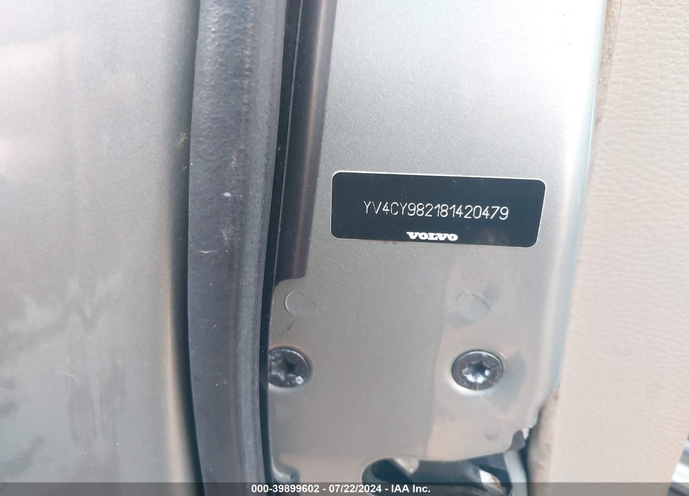 2008 VOLVO XC90 3.2 VIN: YV4CY982181420479