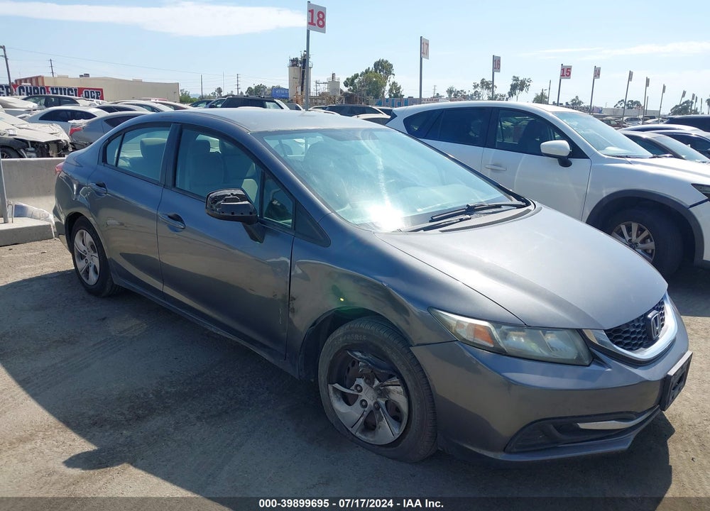 2013 HONDA CIVIC LX VIN: 19XFB2F56DE282029