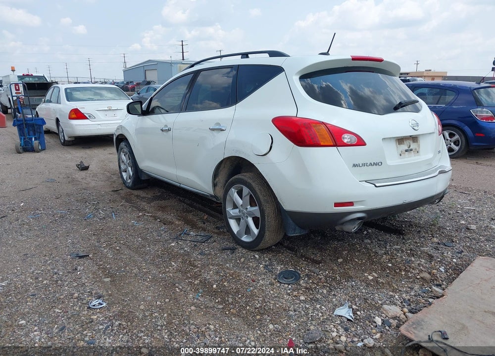 2009 NISSAN MURANO SL VIN: JN8AZ18U09W105188