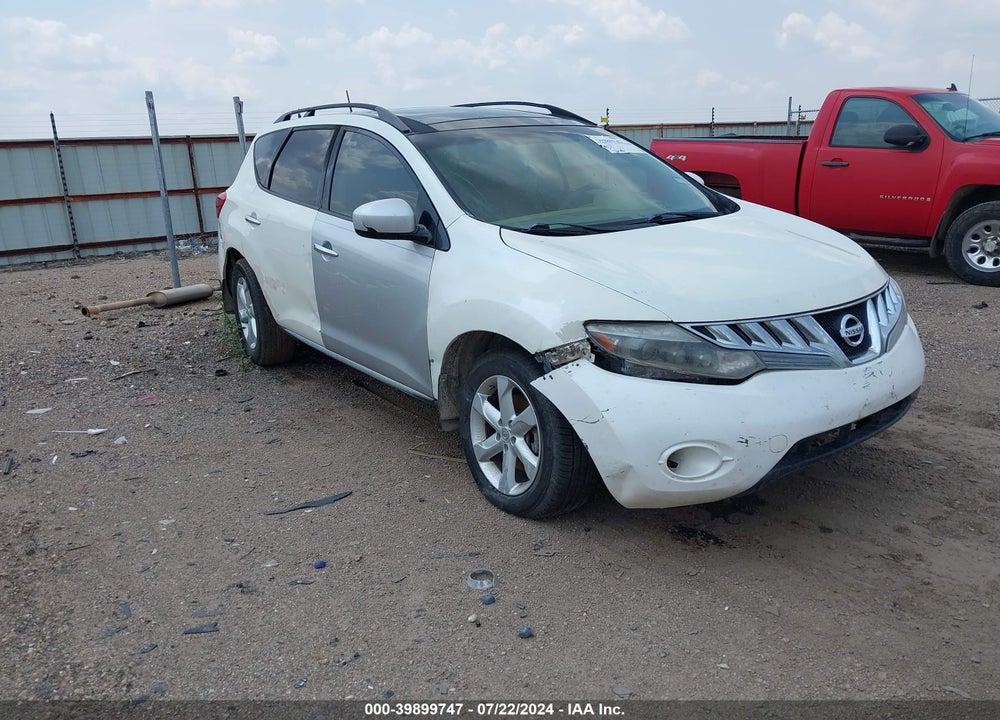 2009 NISSAN MURANO SL VIN: JN8AZ18U09W105188