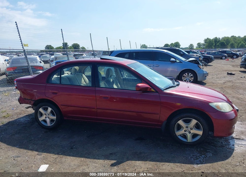 2005 HONDA CIVIC EX VIN: 2HGES26725H536002
