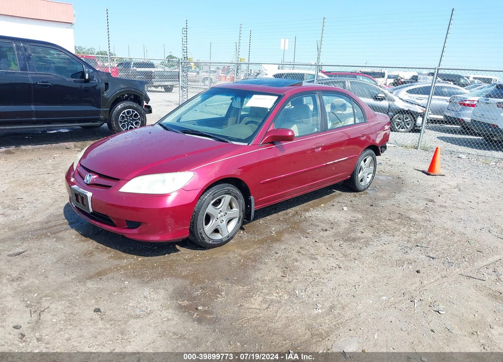 2005 HONDA CIVIC EX VIN: 2HGES26725H536002