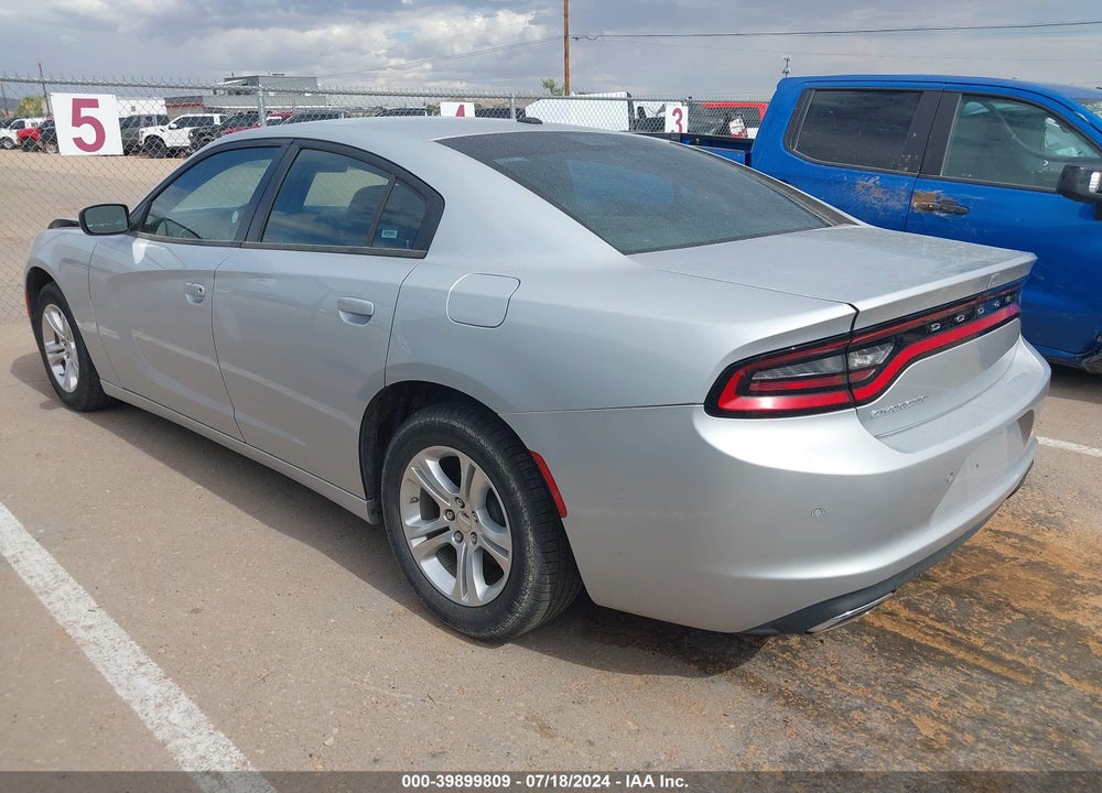2022 DODGE CHARGER SXT RWD VIN: 2C3CDXBG4NH255214