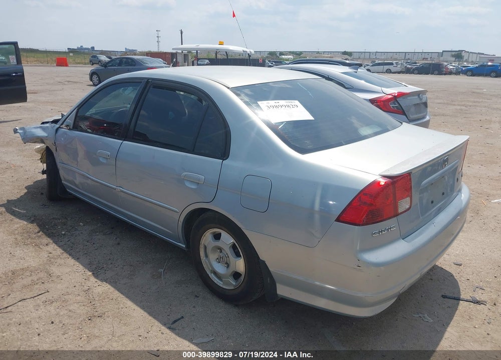 2005 HONDA CIVIC HYBRID VIN: JHMES96645S020889