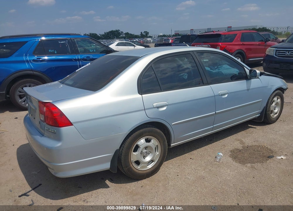 2005 HONDA CIVIC HYBRID VIN: JHMES96645S020889