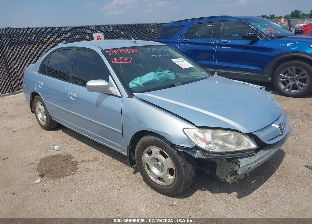 2005 HONDA CIVIC HYBRID VIN: JHMES96645S020889
