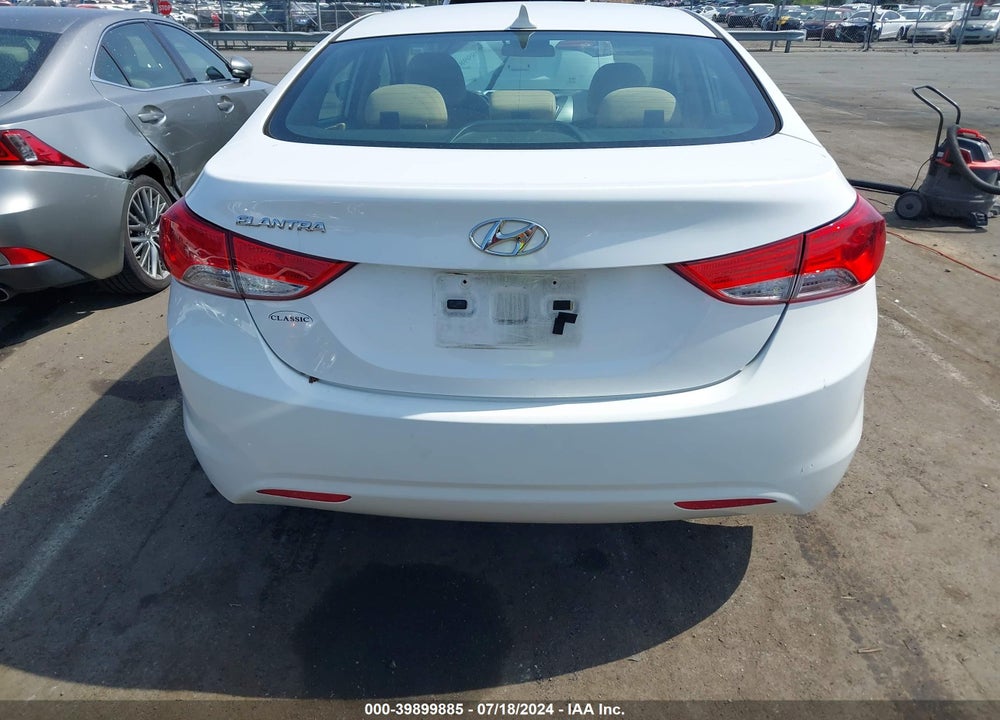 2013 HYUNDAI ELANTRA GLS VIN: 5NPDH4AEXDH306076