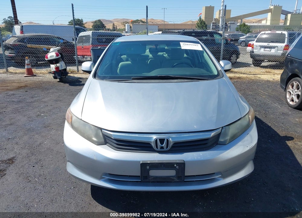 2012 HONDA CIVIC LX VIN: 2HGFB2F5XCH304957