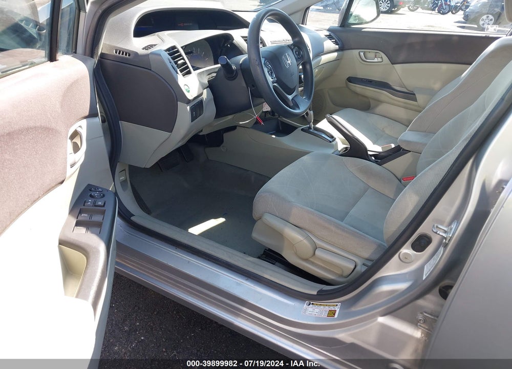 2012 HONDA CIVIC LX VIN: 2HGFB2F5XCH304957