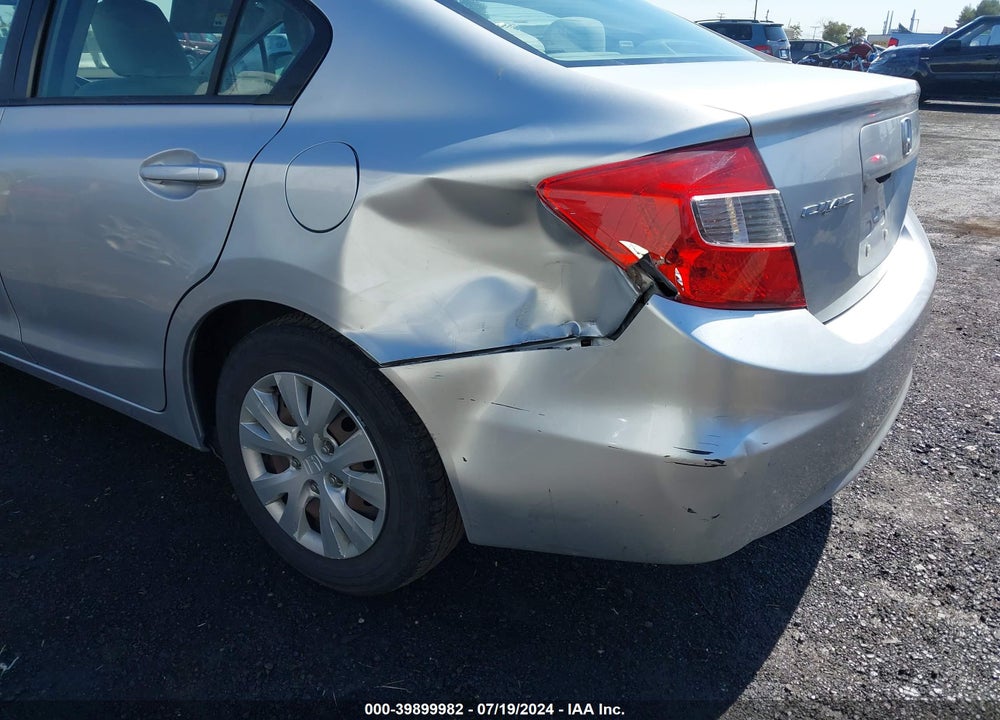 2012 HONDA CIVIC LX VIN: 2HGFB2F5XCH304957