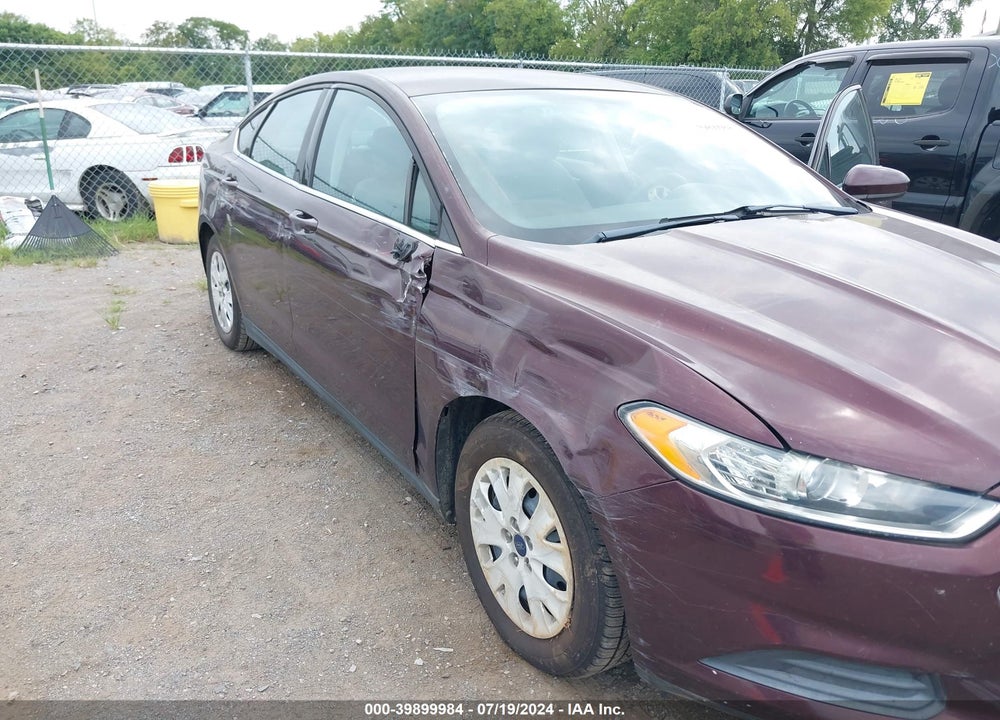 2013 FORD FUSION S VIN: 3FA6P0G7XDR348814