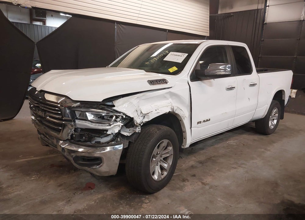 2020 RAM 1500 LAIE QUAD CAB 4X4 6'4 BOX VIN: 1C6SRFDT8LN303838