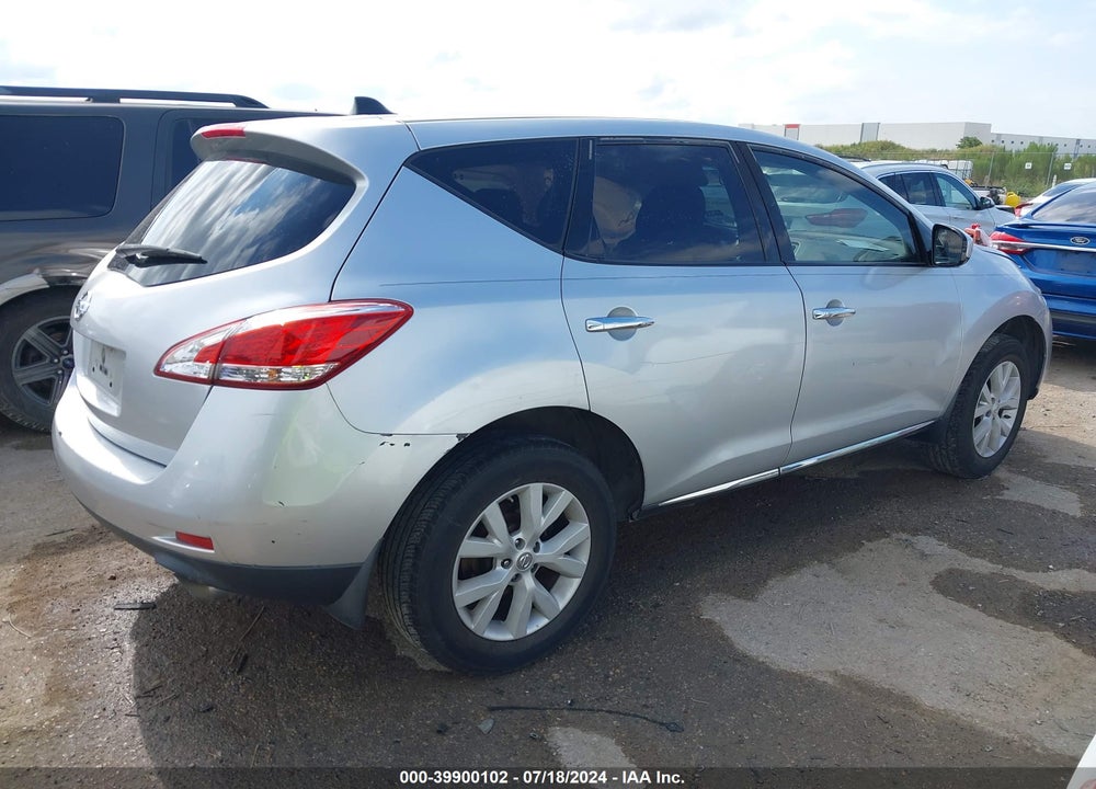 2011 NISSAN MURANO S VIN: JN8AZ1MU5BW053505