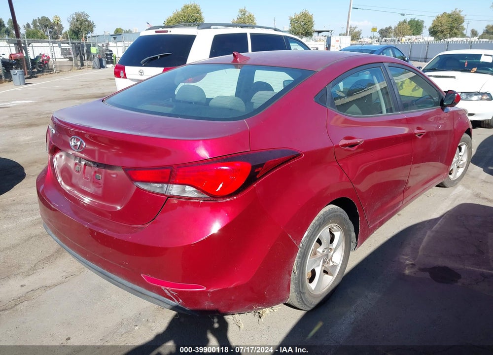 2015 HYUNDAI ELANTRA SE VIN: 5NPDH4AE9FH645379