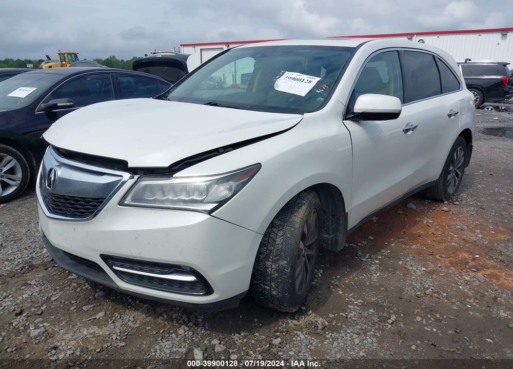 2014 ACURA MDX TECHNOLOGY PACKAGE VIN: 5FRYD3H48EB014848