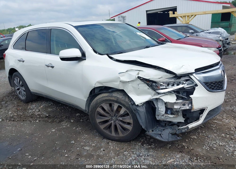 2014 ACURA MDX TECHNOLOGY PACKAGE VIN: 5FRYD3H48EB014848