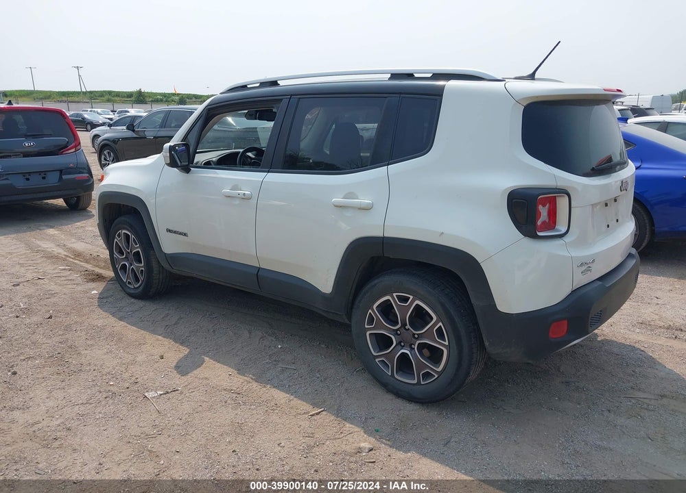 2017 JEEP RENEGADE LIMITED 4X4 VIN: ZACCJBDB4HPE58826