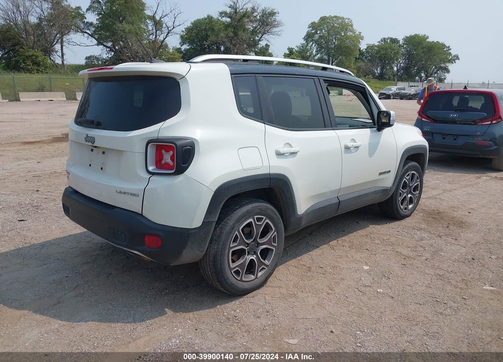 2017 JEEP RENEGADE LIMITED 4X4 VIN: ZACCJBDB4HPE58826