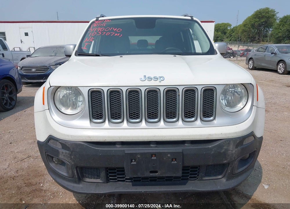 2017 JEEP RENEGADE LIMITED 4X4 VIN: ZACCJBDB4HPE58826