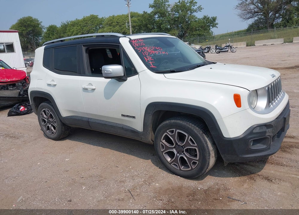 2017 JEEP RENEGADE LIMITED 4X4 VIN: ZACCJBDB4HPE58826