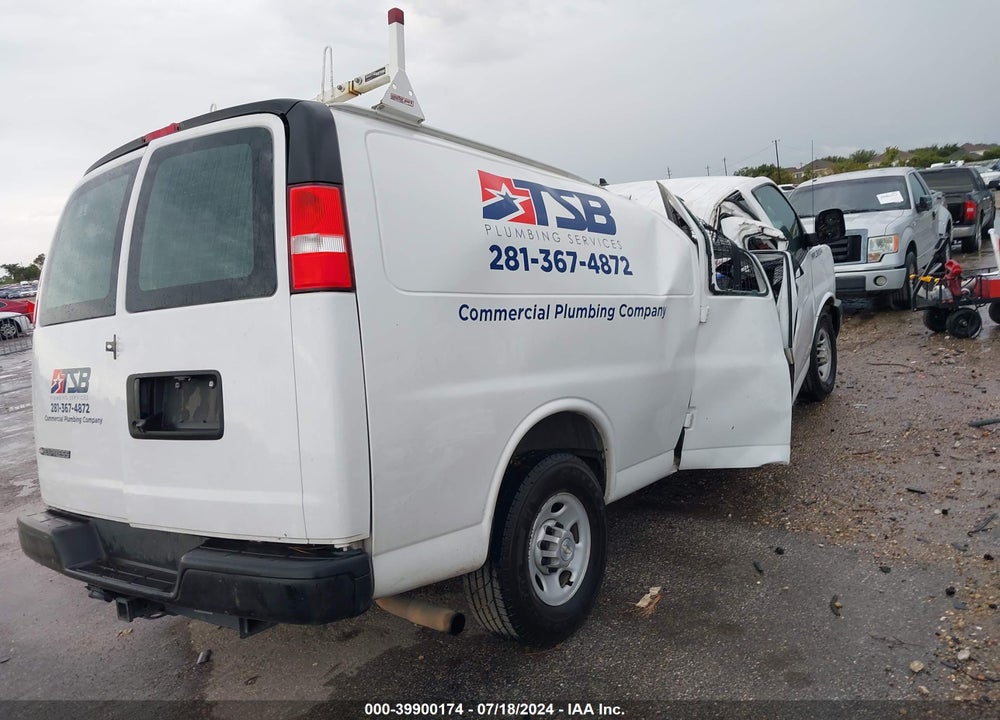 2020 CHEVROLET EXPRESS CARGO RWD 3500 EXTENDED WHEELBASE WT VIN: 1GCZGHFGXL1184187