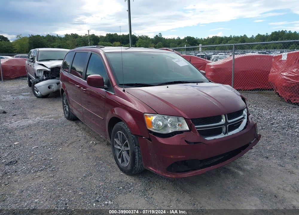 2017 DODGE GRAND CARAVAN SXT VIN: 2C4RDGCG8HR851736