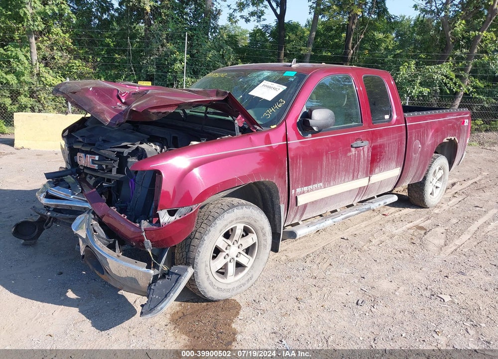 2009 GMC SIERRA 1500 SLE VIN: 1GTEK29J39Z218899