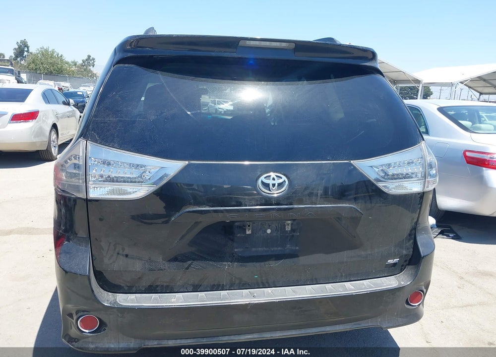 2014 TOYOTA SIENNA SE 8 PASSENGER VIN: 5TDXK3DC7ES508095