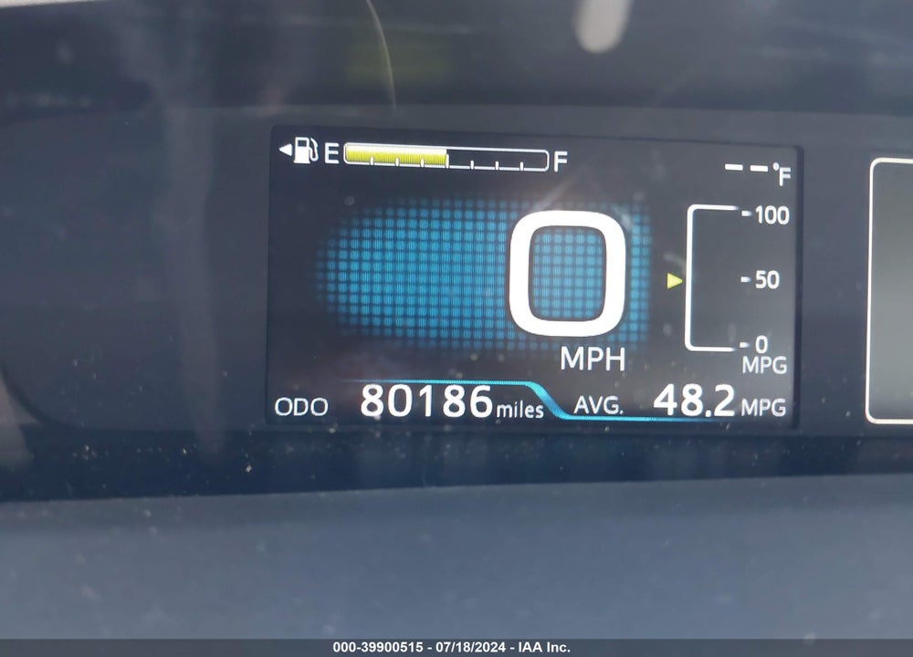 2020 TOYOTA PRIUS LE VIN: JTDKARFU0L3105757