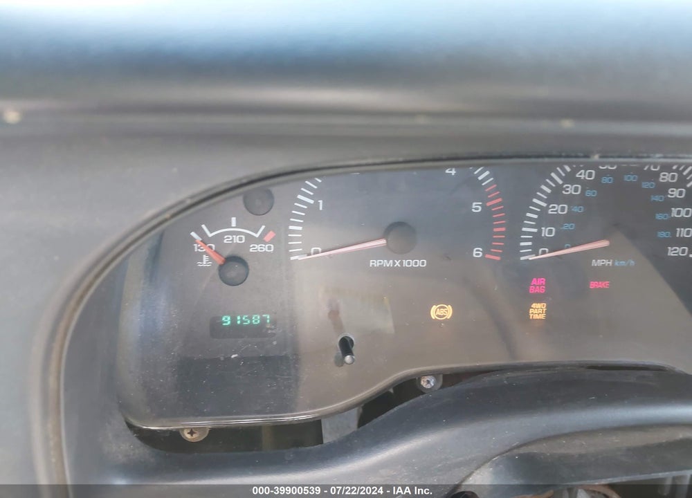 1999 DODGE DAKOTA SLT/SPORT VIN: 1B7GG26X7XS216419