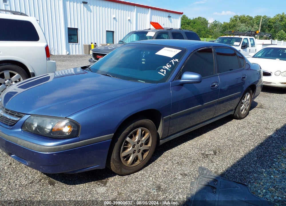 2000 CHEVROLET IMPALA VIN: 2G1WF55E5Y9139674