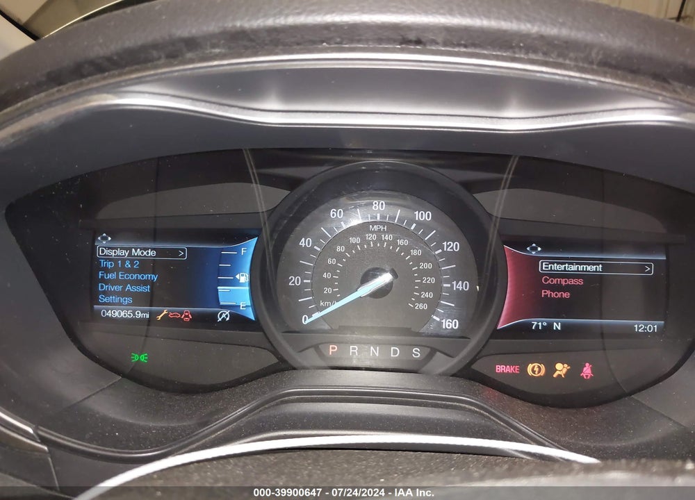 2019 FORD FUSION SEL VIN: 3FA6P0CD9KR199286