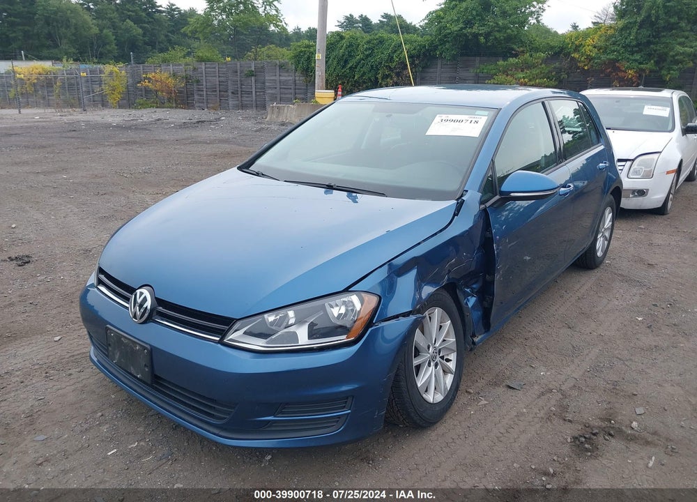 2015 VOLKSWAGEN GOLF TSI S 4-DOOR VIN: 3VW217AU7FM019485