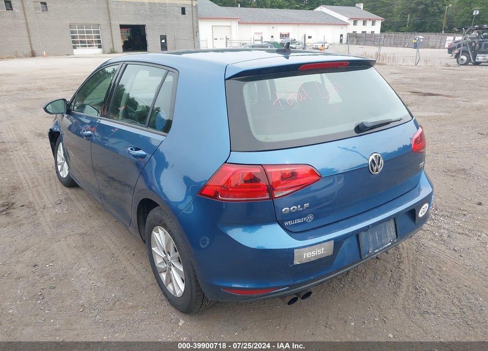 2015 VOLKSWAGEN GOLF TSI S 4-DOOR VIN: 3VW217AU7FM019485