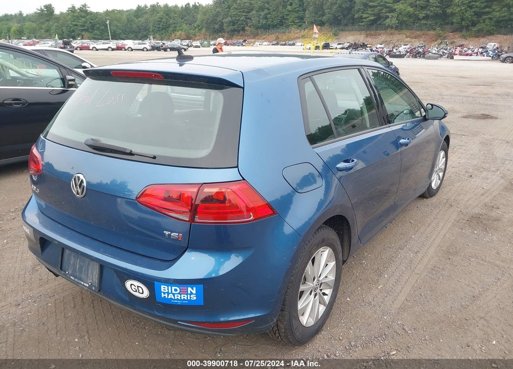 2015 VOLKSWAGEN GOLF TSI S 4-DOOR VIN: 3VW217AU7FM019485
