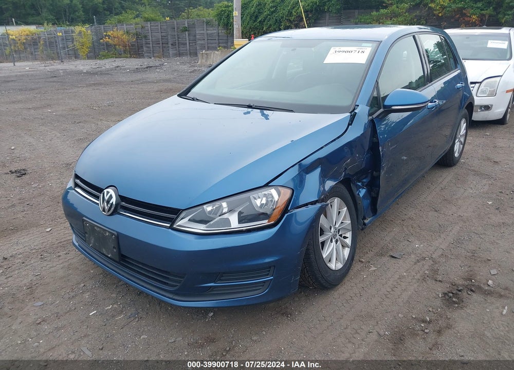 2015 VOLKSWAGEN GOLF TSI S 4-DOOR VIN: 3VW217AU7FM019485