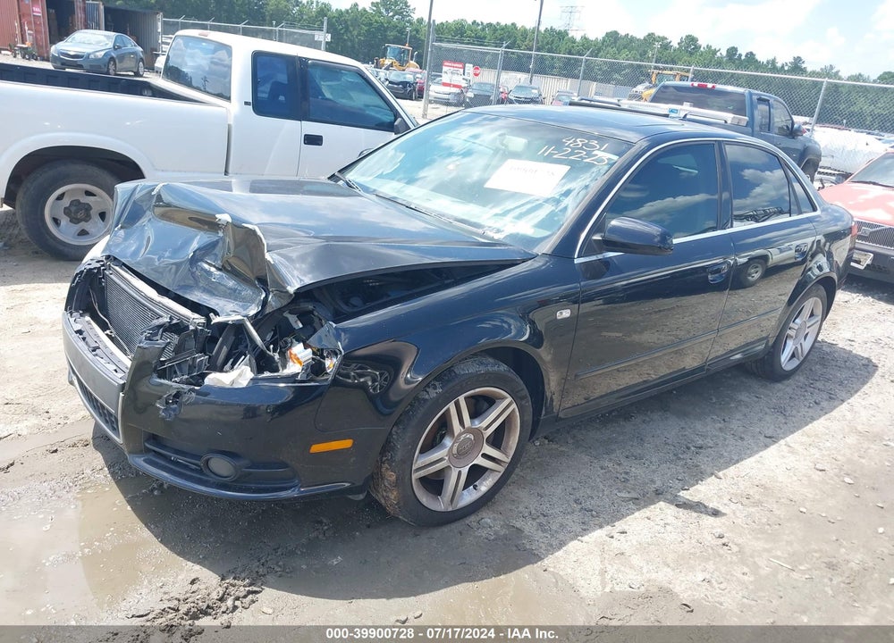 2008 AUDI A4 2.0T VIN: WAUAF78E58A054831