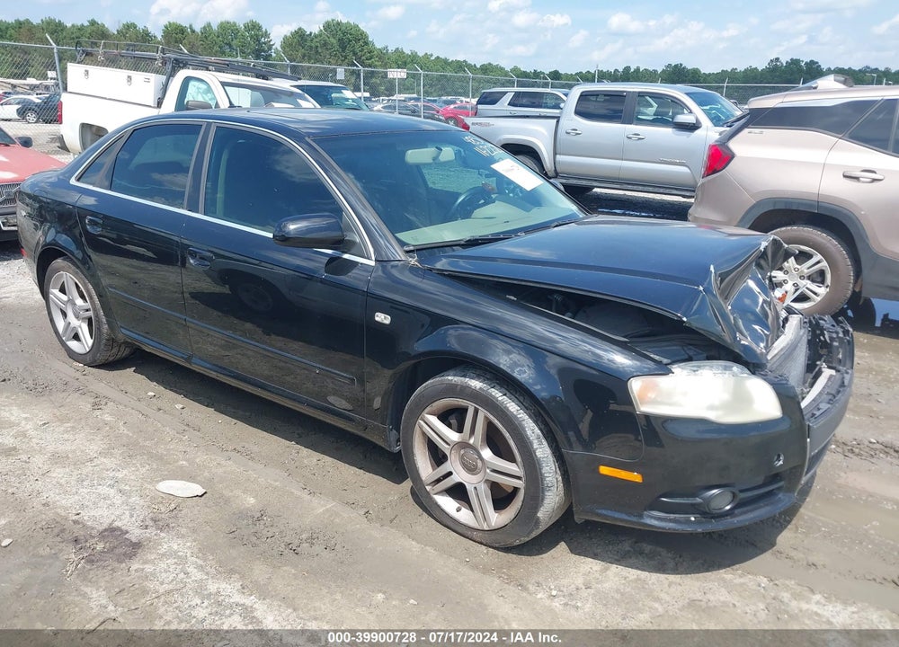 2008 AUDI A4 2.0T VIN: WAUAF78E58A054831