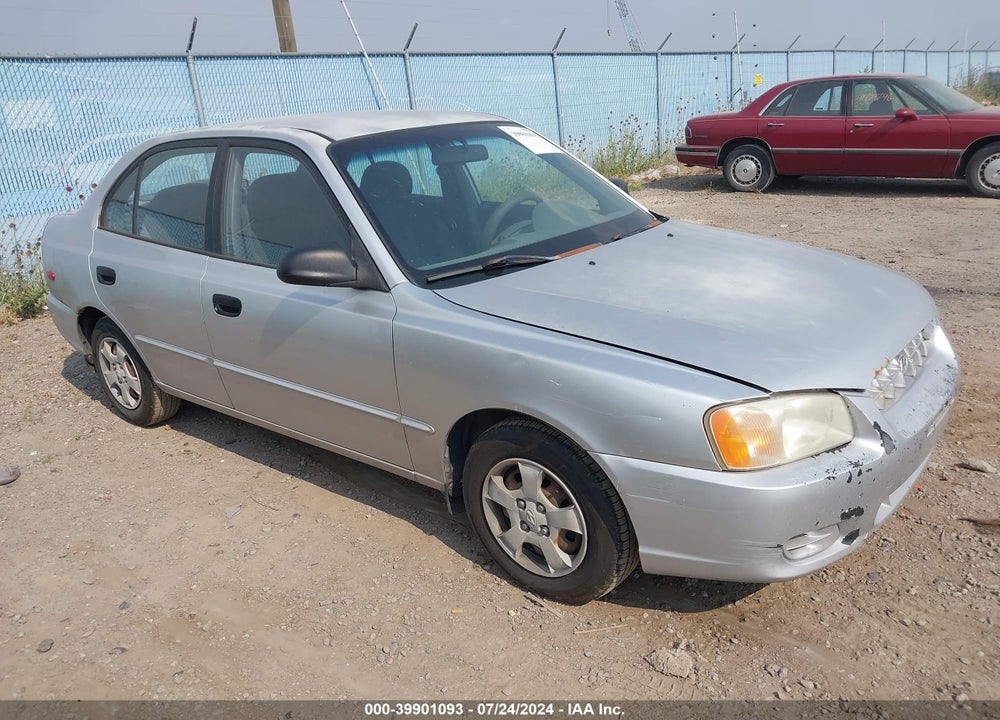 2001 HYUNDAI ACCENT GL VIN: KMHCG45C51U170640