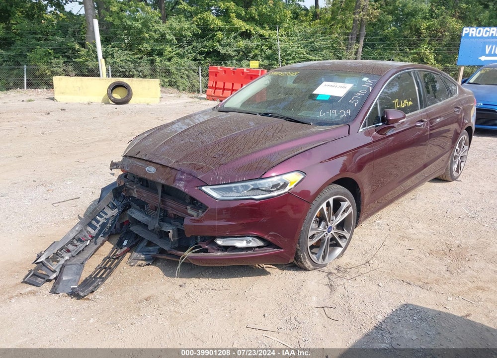 2017 FORD FUSION TITANIUM VIN: 3FA6P0K97HR205740