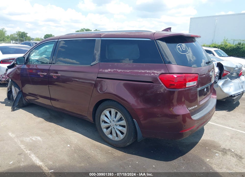 2016 KIA SEDONA EX VIN: KNDMC5C11G6159367