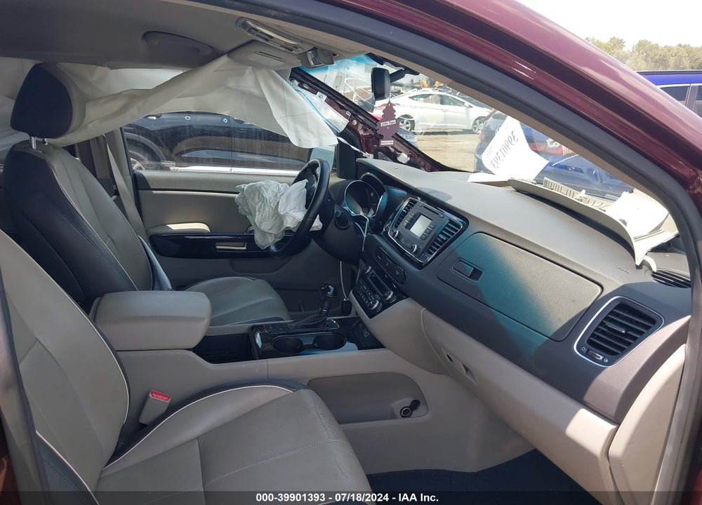 2016 KIA SEDONA EX VIN: KNDMC5C11G6159367