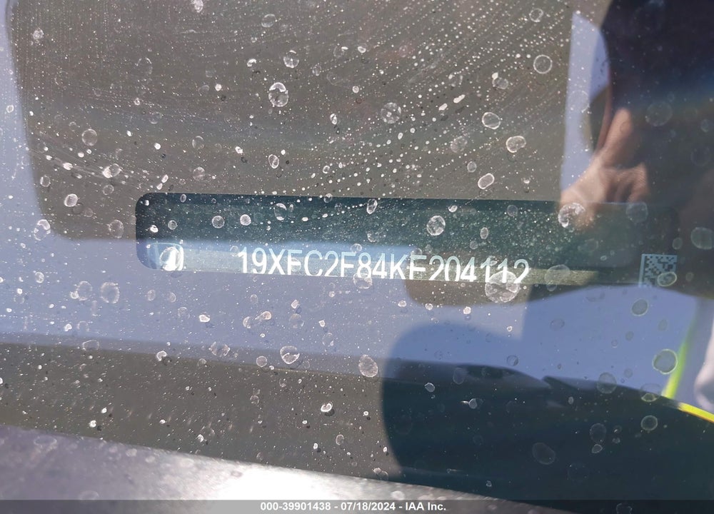 2019 HONDA CIVIC SPORT VIN: 19XFC2F84KE204112