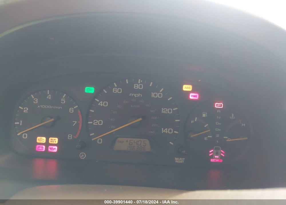 1998 HONDA ACCORD EX V6 VIN: 1HGCG1657WA001975